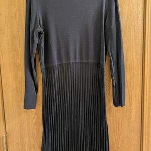Ann Taylor Gray Long Sleeve Sheath Dress